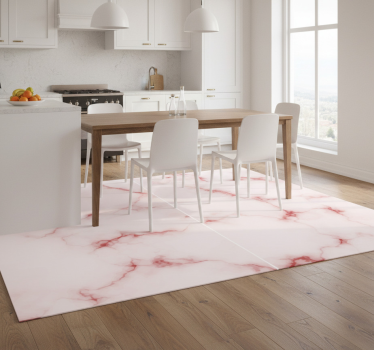 Tapis vinyle cuisine stickers carreaux marbrés - TenStickers