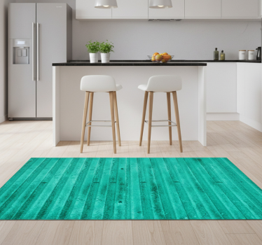 Tapis vinyle cuisine texture métallique vieillie menthe - TenStickers