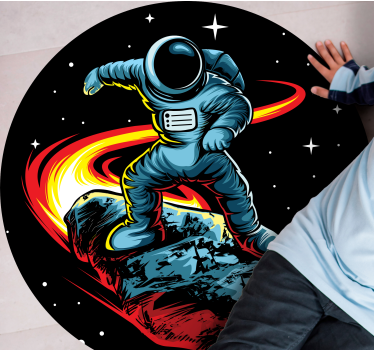 Tapis vinyle étoile aventure cosmique - TenStickers