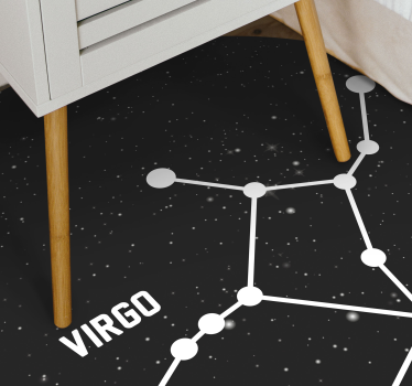 Tapis vinyle étoile constellation de la vierge - TenStickers