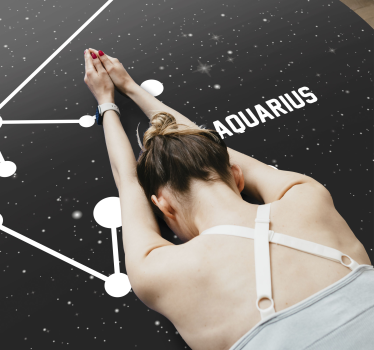 Tapis vinyle étoile constellation du verseau - TenStickers