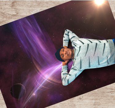 Tapis vinyle autres tapis paysage de rêve galactique - TenStickers