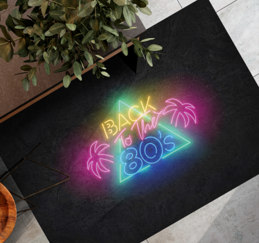 Tapis vinyle vintage retour aux années 80 - TenStickers