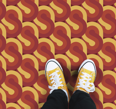 Tapis vinyle vintage design rétro dynamique - TenStickers