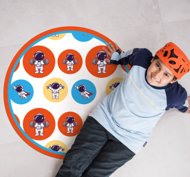 Tapis vinyle autres tapis forme physique des astronautes - TenStickers