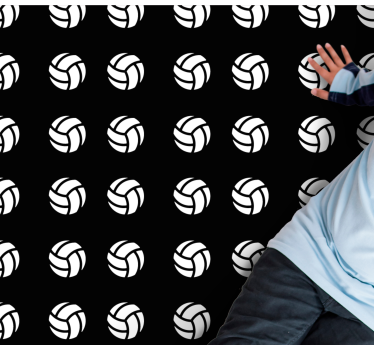 Tapis vinyle jeux modèle de volley-ball - TenStickers