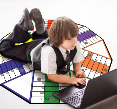 Tapis vinyle jeux plateau de jeu éducatif - TenStickers