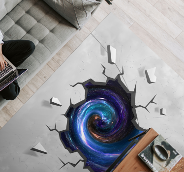 Tapis vinyle autres tapis effet de tourbillon cosmique - TenStickers