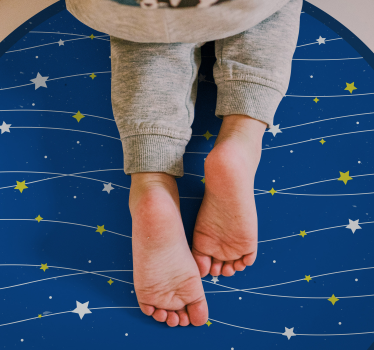 Tapis vinyle étoile orbite céleste - TenStickers