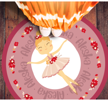 Tapis vinyle autres tapis danse de ballet avec nom - TenStickers