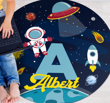 Tapis vinyle autres tapis nom personnalisé dans l'espace - TenStickers