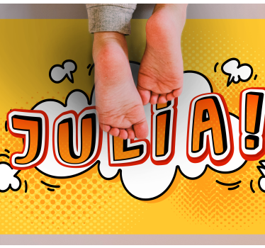 Tapis vinyle autres tapis nuage de noms de graffitis - TenStickers