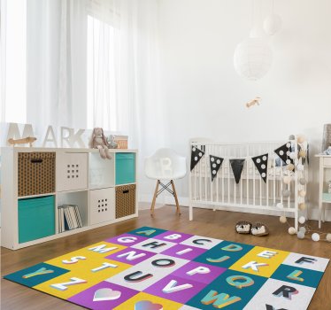 Tapis vinyle chambre colorful Alphabet Playarea - TenStickers