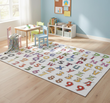 Tapis vinyle pour enfants alphabet complet espagnol - TenStickers