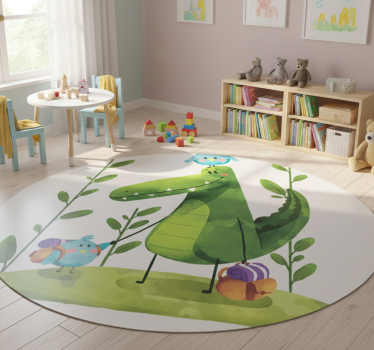 Tapis vinyle pour enfants amis des marais - TenStickers