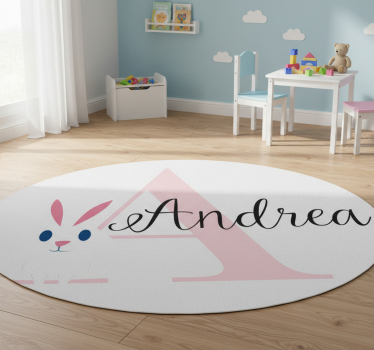 Tapis vinyle pour enfants avec lettre majuscule joyeuse - TenStickers