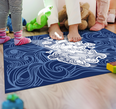 Tapis vinyle pour enfants aventure nautique - TenStickers