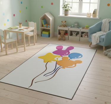 Tapis vinyle pour enfants ballons en forme d'animaux - TenStickers
