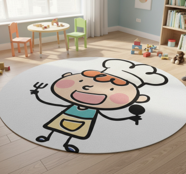 Tapis vinyle pour enfants petit chef - TenStickers