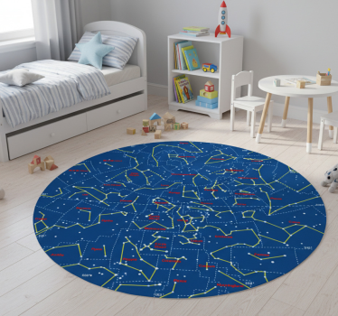 Tapis vinyle pour enfants constellations de l'hémisphère sud - TenStickers