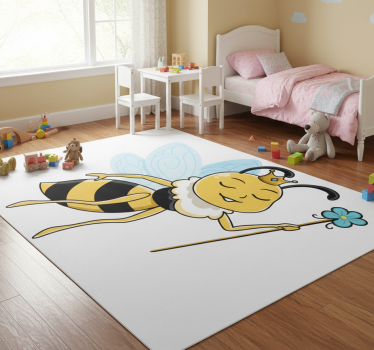 Tapis vinyle pour enfants design abeille féerique - TenStickers