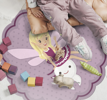 Tapis vinyle pour enfants fée et dent - TenStickers