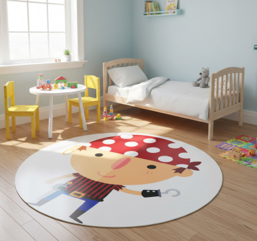 Tapis vinyle pour enfants illustration pirate - TenStickers