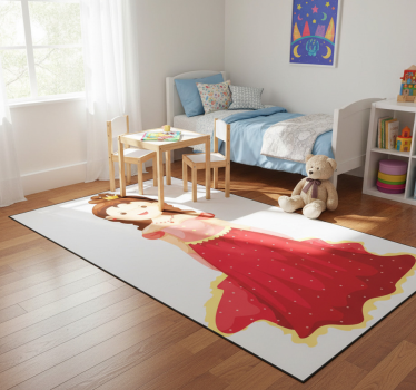 Tapis vinyle pour enfants illustration reine - TenStickers