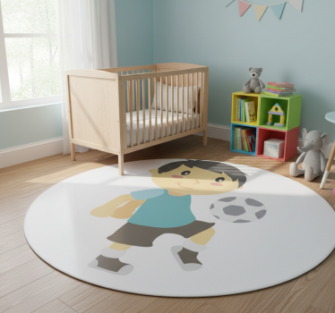 Tapis vinyle pour enfants jouer au football - TenStickers