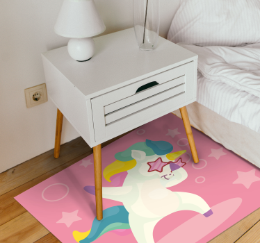 Tapis vinyle pour enfants magie de la licorne dansante - TenStickers