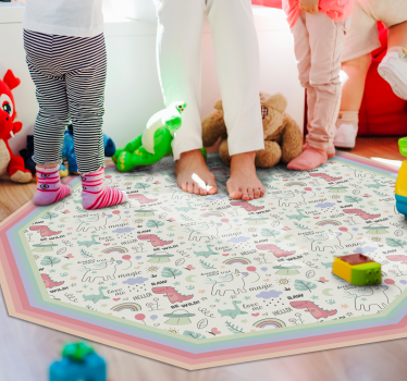 Tapis vinyle pour enfants motif alphabet ludique - TenStickers