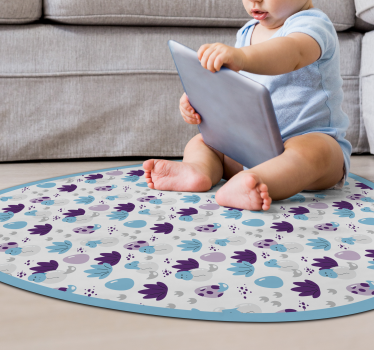 Tapis vinyle pour enfants motif de créature fantaisiste - TenStickers