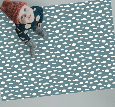 Tapis vinyle pour enfants motif de nuages - TenStickers