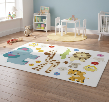 Tapis vinyle pour enfants motif jungle - TenStickers