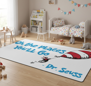 Tapis vinyle pour enfants oh, les endroits où vous irez - TenStickers