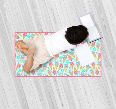 Tapis vinyle pour enfants plaisir de la glace - TenStickers