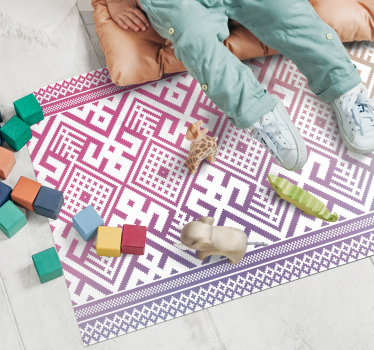 Tapis vinyle pour enfants récréation géométrique - TenStickers