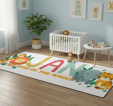 Tapis vinyle pour enfants roi de la jungle - TenStickers