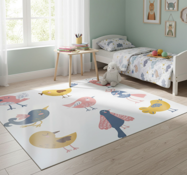 Tapis vinyle pour enfants stickers neuf oiseaux - TenStickers