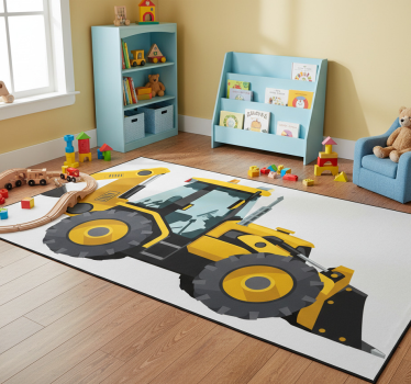 Tapis vinyle pour enfants tracteur réaliste - TenStickers