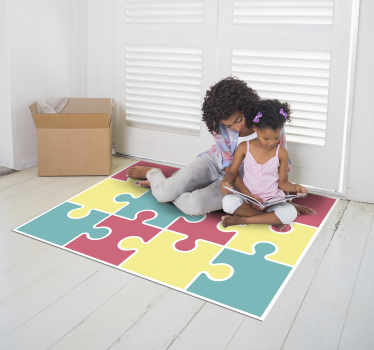 Tapis vinyle jeux jeu de pièces de puzzle - TenStickers