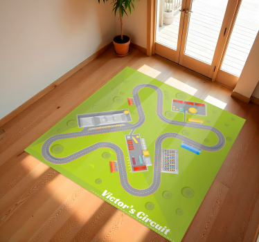 Tapis vinyle route aire de jeu personnalisable - TenStickers