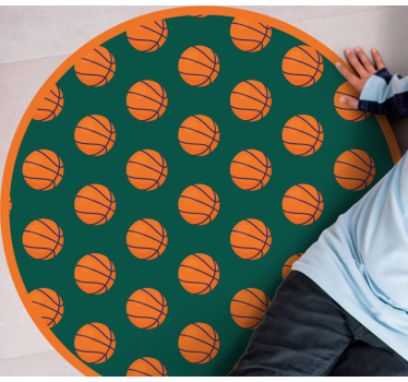 Tapis vinyle route idée de basketball - TenStickers