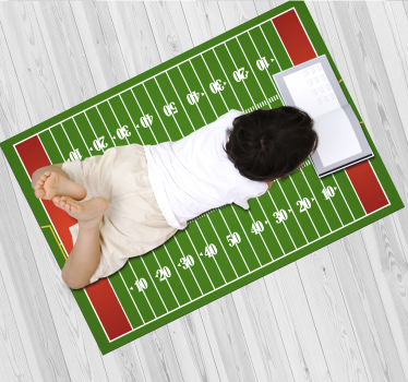 Tapis vinyle route terrain de football - TenStickers