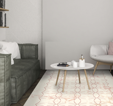 Tapis vinyle salon motif étoile géométrique - TenStickers