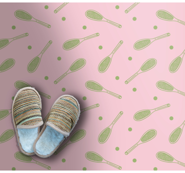 Tapis vinyle jeux modèle de raquette - TenStickers