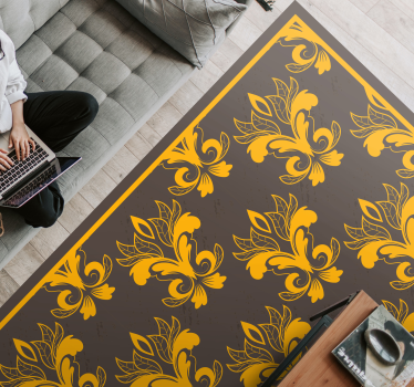 Tapis vinyle vintage arrangement botanique gracieux - TenStickers