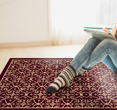 Tapis vinyle vintage Élégance rétro raffinée - TenStickers