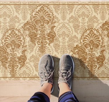 Tapis vinyle vintage motifs floraux élégants - TenStickers