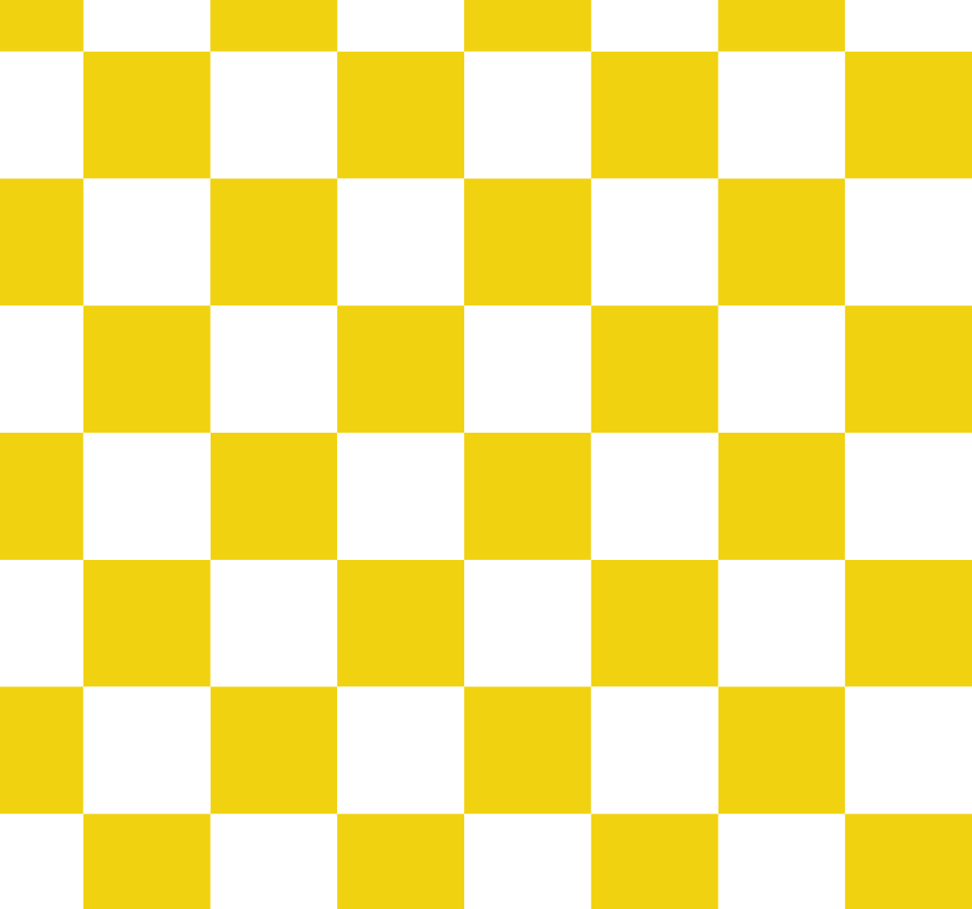Tapis vinyle jaune motif à carreaux - TenStickers